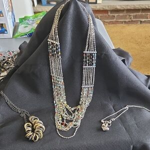 Multicolor Beaded Necklaces. Set Of 3